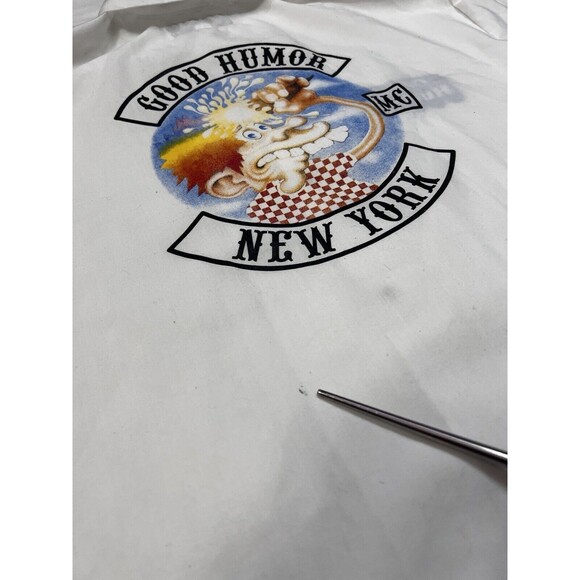 RARE VTG Grateful Dead X Good Humor Ice Cream Kid Graphic White Button up Sz L - Picture 7 of 11